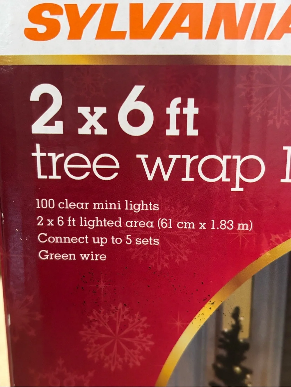 Sylvania 2 x 6 ft tree wrap lights